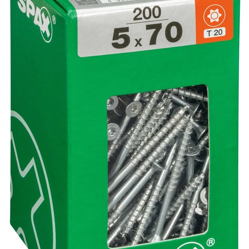 Assortiment vis à bois (boîte de 200 pièces)